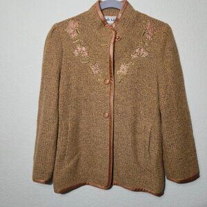 ✨ VINTAGE 60s Fair Lady Embroidered Mod Coat XS